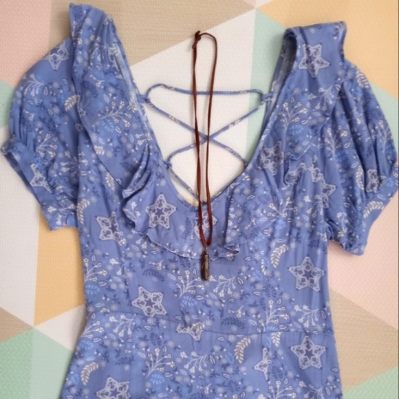 SPELL Celestial Chambray Play Mini Dress M - Picture 6 of 13
